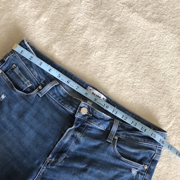 Paige Bridgette straight leg jeans with blown out knee - Picture 5 of 14